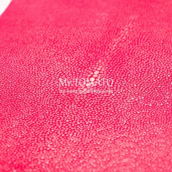 Poleret Ægte Stingray Hudens Naturlige Manta Læder Håndværk DIY Læder Håndværk Bælte, Kniv Håndtag Materiale Ray Fisk Huden rød