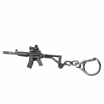 Populære Spil, 3D-Simulation Pistol Mode Nøglering Vedhæng Cool Mandlige Pistol AK47 M16 AWM Simulering Pistol Vedhæng Mænds Bil Nøglering