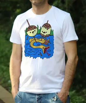 Prinsesse Bubblegum Rock-shirt Eventyr Tid tshirt Gave Tshirt Finn og Jake t-shirt herre T-shirt Marceline t-shirt gave for mænd