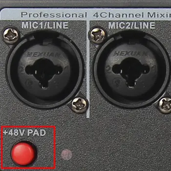 Professionelle Audio-Mixer 4 Kanaler Bluetooth-Lyd Mixing Console til Hjemmet Karaoke KTV med USB-lydkort Sound-Effekter