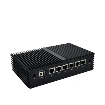 QOTOM Mini-PC Q555G6 Q575G6 med 7 Core i5-7200U/i7-7500U 6 Gigabit Nic ' er, KOM, Fanless Pfsense Sophos Untangl Firewall Router