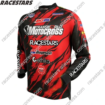RACESTARS Motocross Jersey maillot ciclismo downhill mtb Trøjer Moto Motorcykler Mountainbike moto Jersey BMX DH TShirt Tøj