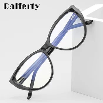 Ralferty Kvalitet TR90 Briller Ramme Kvindelige Recept Briller Gennemsigtig Rød Blå Lys Briller Med Foråret INGEN Klasse Briller