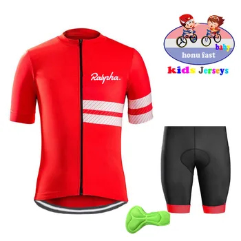 Ralpha Jersey Boys' cykling sportstøj setchildren mænds anti-ultraviolet cykling sportswearMTB børns cykel racing suit