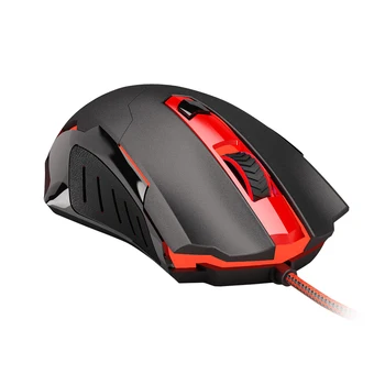 REDRAGON Gaming Mouse M705 kablede med rød led, 7200 DPI 6 Knapper Ergonomisk CENTROPHORUS Gaming Mus til PC
