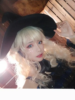 Retro Witch Hatte Maskerade Bandage Bue Wizard Hat Voksen Gothic Lolita Cosplay Kostume Tilbehør Halloween Party Dress Indretning
