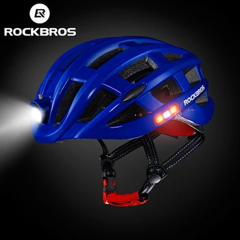 ROCKBROS Cykel Led-Flash Hoved Lys Hjelm Voksne Mountain Road Bike Lampe Cykling Hjelme Ultralet Cascos Para Bicicleta MTB