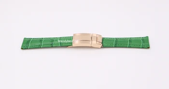 Rolamy 20mm Real Kalv Koskind Læder VINTAGE Luksus armbåndsur Band Strap Bælte med Spænde For DAYTONA SUBMARINER OYSTER GMT