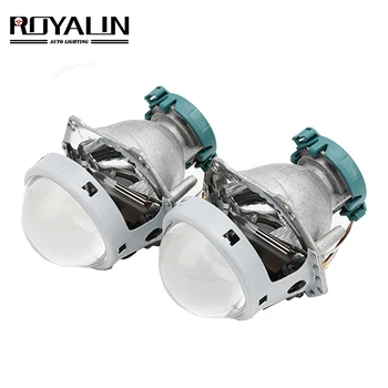 ROYALIN Metal Til Hella 3R G5 Bi-Xenon-Forlygter Linse D2S Lys Projektor Universal Bil Lampe D1S D2H D3S D4S Retrofit Pærer