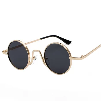 Runde Solbriller Retro Mærke, Design Kvinder Mænds Solbriller Luksus Mode UV400 Briller Flerfarvet Oculos De Sol Gafas