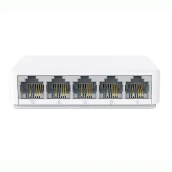 S105C Mini 5-Port 10/100Mbps LAN-Hub Desktop Ethernet-Netværk Switch