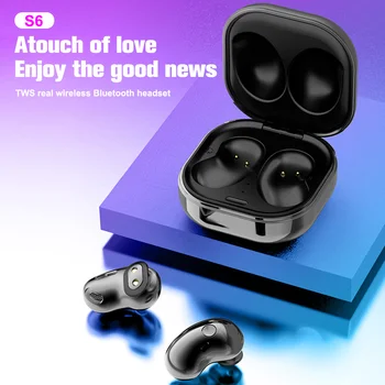 S6 TWS Bluetooth Headset In-ear Trådløse Stereo Bluetooth Earset 5.1 Headset IP4 Vandtæt Sport Opladning BoxF10 Øretelefon