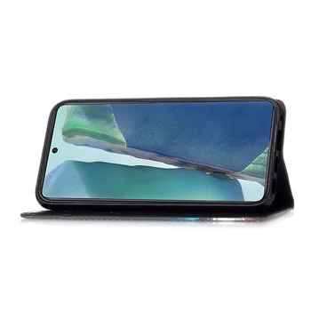 Samsung Galaxy Note 20 Ultra 10 Lite Pro Plus 5G Mode Nye Stil, der Smukt Malet Flip Læder Cover Tegnebog, Mobiltelefon Sag