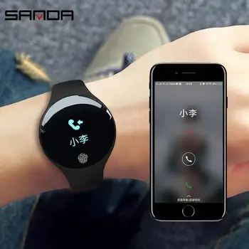SANDA Smart Ur Fuld Touch Screen Sport Intelligent Skridttæller Fitness Armbånd Ure mænd Kvinder Smartwatch til Apple Android