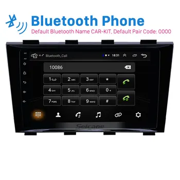 Seicane 9 tommer Bil GPS Navi Radio Android 9.1 for Geely Emgrand EF8 2009-2011 2012 2013 med Bluetooth-understøttelse Carplay