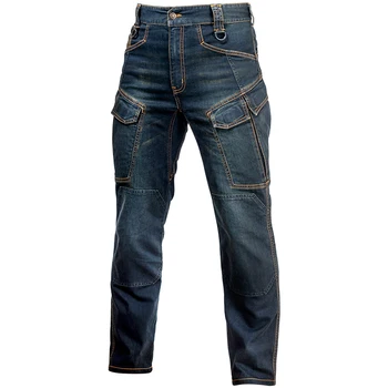 Sektor Syv 2020 Nye Slim City Casual Jeans mænd Mid Talje Lige Denim Jeans Classic Indigo Blå Sort Jeans med Slid-resistente
