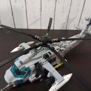 SEMBO 202125 Helikoptere, Kampfly Blokke Militære By Z-20 Utility Fly Hær Pilot Figur Fly Bygning Mursten Børn Toy