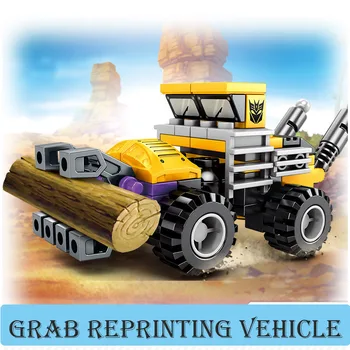 SEMBO Blok 6 i 1 Transformation Robot Bil Tunge skjold defender Gravemaskine barn samlet toy byggesten diy legetøj gaver