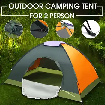 SGODDE Bærbare letvægts Camping Telt 1-2 Person 200x150cm Rekreation Ultraviolet-bevis Folding Telt med Myggenet Dør