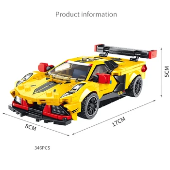Skaberen Hastighed Champions Sports Racing Bil Supercar Bilen DIY byggesten Tal Mursten Klassiske Model Moc Legetøj For Børn