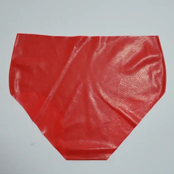 Skimmel rød / sort latex undertøj til kvinder gummi trusser top kvalitet