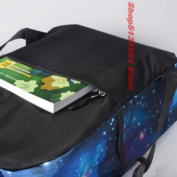 Skole taske roblox rygsæk til teenagere, Børn Drenge Børn, Studerende stjernehimmel Unisex Laptop Tasker rejse Skulder Taske
