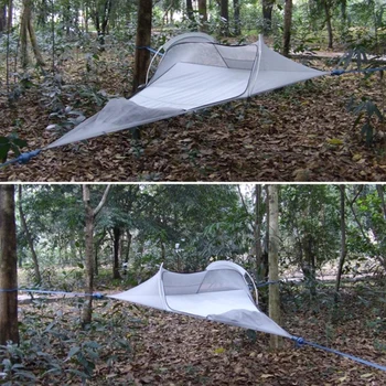 SKYSURF Camping Hængende Træ Telt 1 Person Ultralette Trekant Suspension Hængende Camping Telt Bærbare Vandtæt Telt Hængekøje
