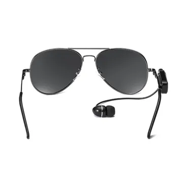 Smart Bluetooth Solbriller, Polariserede Solbriller, Aviator - Stil Med Headsettet For At Drive Musik Opkald Besvarelse