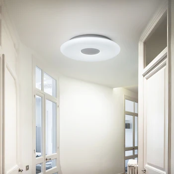 Smart Loft Lys WIFI stemmestyring Bluetooth Højttaler APP-Fjernbetjening, Soveværelse, Køkken, Musik Loft lampe