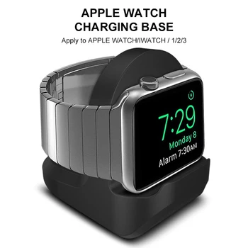 Smartwatch Stå For Apple Ur 1/2/3/4 Natbord Tilstand Kompatibel Stativ Med Integreret Kabel Management Slot