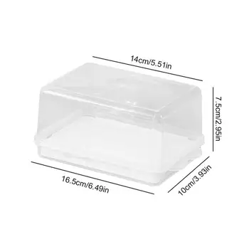 Smør Skål Box Beholder de Gennemsigtige Plast-opbevaringsboks til Ost Server, Storage-Keeper Bakke med Låg Ost yrelsen Køkken Værktøjer