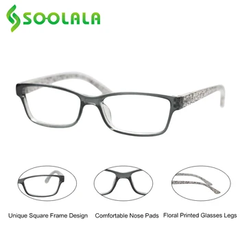 SOOLALA Fjeder Hængsel Læsning Briller Kvinder Mænd Slim Light Brillerne Presbyopic Briller +1.0 1.25 1.5 1.75 til 2,75 3.0 3.5 4.0