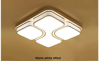 Sort/Hvid Moderne Led-loftsbelysning Til Stue, Soveværelse AC110V 220V Indendørs belysning Loft Lampe Stativ luminaria teto