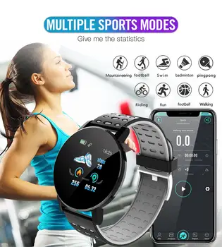 Sport Smart Ur Mænd, Kvinder Mode Elektroniske WatchSmart Armbånd Skridttæller Blod Ilt SmartWatch Til Android, IOS
