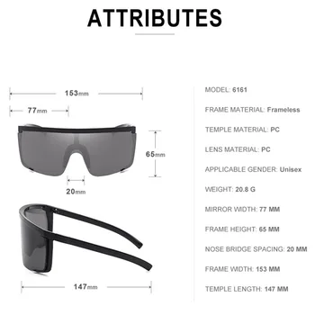 Sports Solbriller Mænd 2020 Luksus Mærke Vindtæt Overdimensionerede Rektangel Solbriller Til Kvinder Kørsel Beskyttelsesbriller Gafas De Sol Hombre
