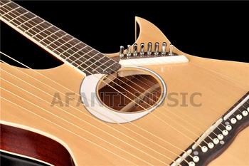 Spruce top / Sapele Back & Sides / Palisander Gribebræt & Møtrik Afanti Harpe guitar (AHP-1002S)