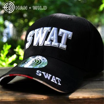 SWAT Broderi Army Cap Til Mænd og Kvinder Unisex Politifolk Caps Udendørs Sport Snapback Caps Enkelhed Taktiske Militære Hat