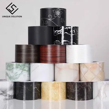 Talje DIY Dekorative Klistermærker, Køkken PVC Selvklæbende Tapet Grænser Marmor Wall Paper Badeværelse Vandtæt Wall Sticker