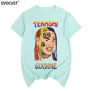 Tekashi 6ix9ine Hiphop Vintage T-shirt i Bomuld Mænd T-shirt Nye TEE t-shirt Dame unisex Fashion