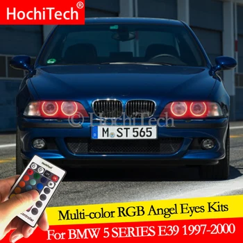 Til BMW 5-SERIE E39 525i 528i 530i 540i 19'-20daytime kører lys DRL Angel Eyes LED RGB Multi-farve Forlygte Halo-Ring kit