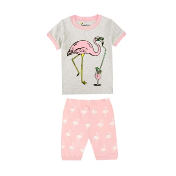 TINOLULING 100 bomuld piger sommeren Flamingoer pyjamas pyjamas minnie pijama for kids pige pyjamas drenge, kids drenge nattøj, pyjamas