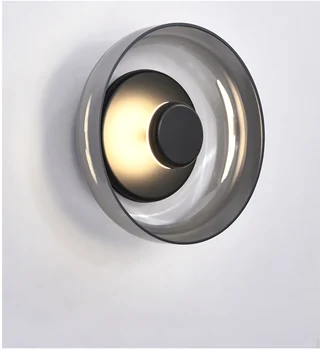 Tiooka Messing Post-moderne skålform LED-Væg Lys Armatur 7W Indretning Væg Lampe til Soveværelset Trappe Kreative Resaturant Sconces