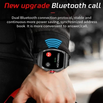 TK1-8 1,4 tommer Smart Ur Mænd Bluetooth Opkald IP68 Vandtæt Smartwatch Kvinder puls, Blodtryk Overvåge Fitness Tracker