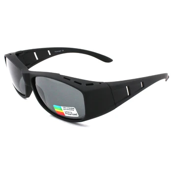TOPSPORTS Polaroid Solbriller Fit-Over solbriller UV400 Beskyttelse Mænd Kvinder Nærsynethed Frame Briller for at Køre Fiskeri, Vandreture