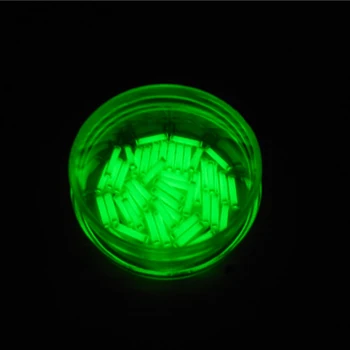 Tritium Gas Rør Self Lysende Blinklys Lampe 1.5x6mm Glød I Mørke For Offentlig EDC