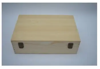 Træ-boks, som indeholder high-grade maling retro sikringsanlæg hemmelige boks store desktop-Zakka træ-box