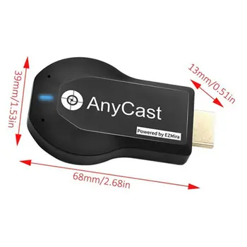 TV Stick 1080P Wireless Wifi Display TV Dongle, Modtager til Anycast M2 Plus for Airplay 1080P HDMI TV Stick til DLNA Miracast