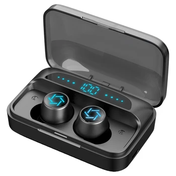 TWS 5.0 Bluetooth-9D Stereo Hovedtelefoner Trådløse hovedtelefoner IPX7 Vandtæt Sport Hovedtelefoner hovedtelefoner Headset Med Mikrofon HIFI