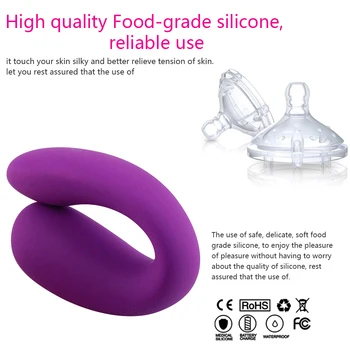 U Type Vibrator for Kvinder Vandtæt G-punkt Pussy Anal Vibrator Klitoris Stimulator Voksen Sex Legetøj til Kvinder, Par Sex Shop