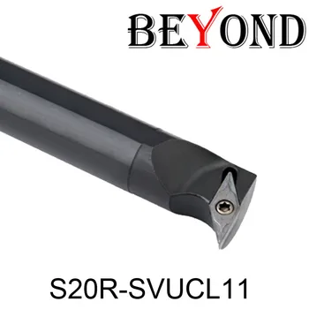UD over SVUCR S20R-SVUCR11 S20R-SVUCL11 Drejebænk cnc drejning værktøjer til Indvendig værktøjsholder i metal Kedeligt Bar 20mm hårdmetal skær VCMT